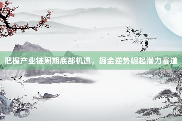 把握产业链周期底部机遇，掘金逆势崛起潜力赛道